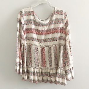 Entro — crochet lace blouse